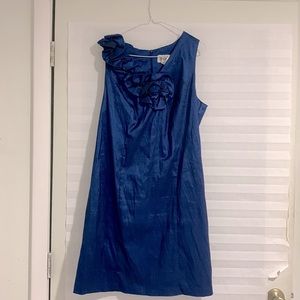 Royal blue metallic color dress size 18W